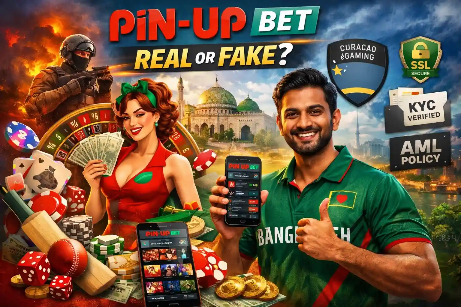 Pin Up Bet is real or fake